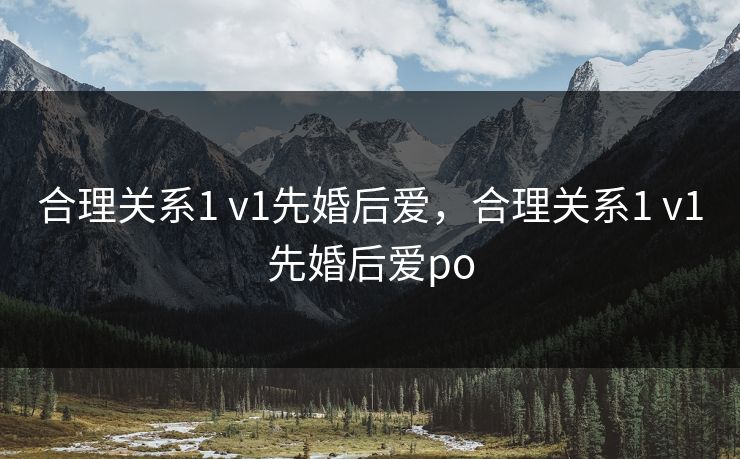 合理关系1 v1先婚后爱，合理关系1 v1先婚后爱po