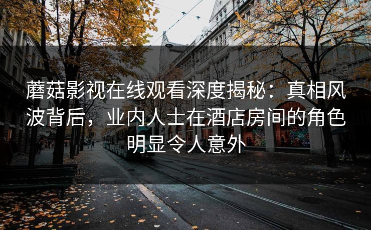 蘑菇影视在线观看深度揭秘：真相风波背后，业内人士在酒店房间的角色明显令人意外